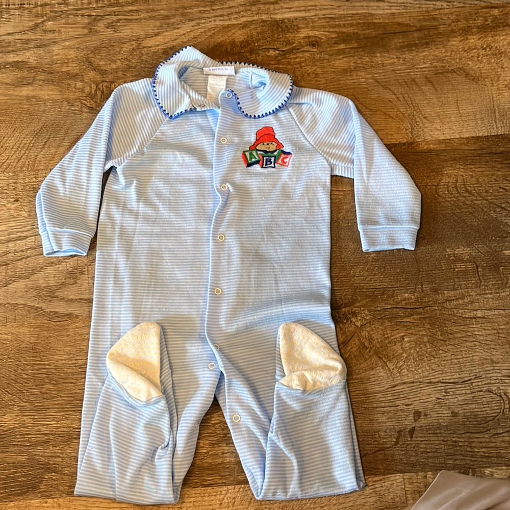 Unisex One Piece Snap Footie Pajamas